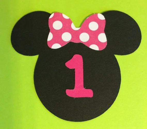 30 25 Minnie Mouse cabeza siluetas troquelada por LeslisDesigns