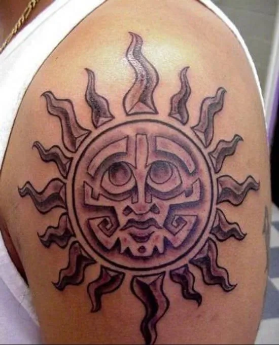 30 Aztec Inspired Tattoo Designs For Men