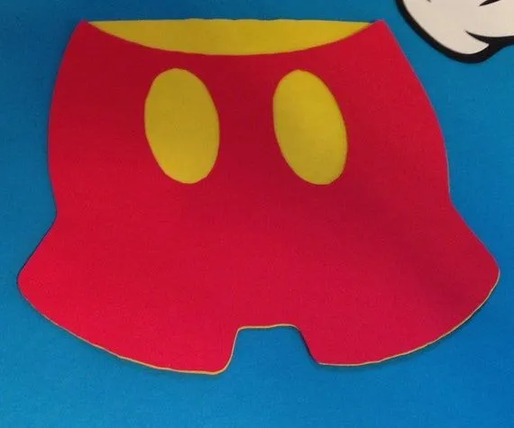 30 5 Mickey Mouse Half Ears Die Cut Black Red by LeslisDesigns