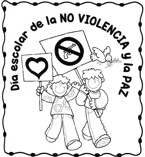 30 de enero – Día Escolar de la No Violencia y la Paz – Dibujos ...