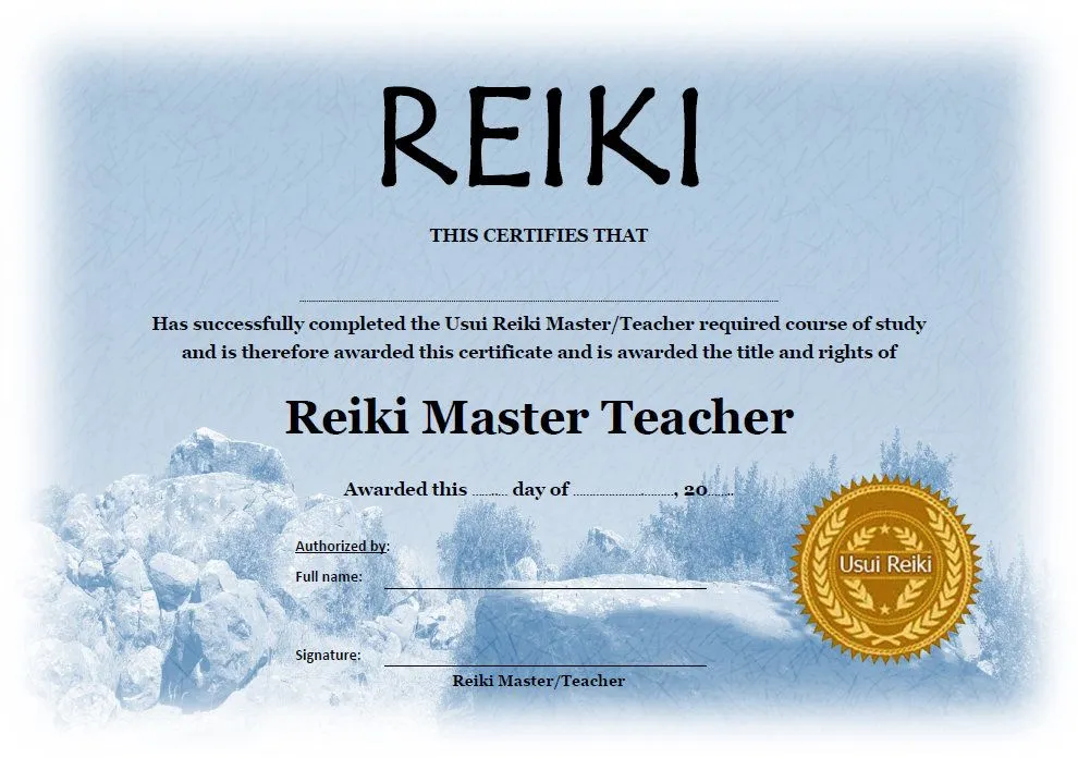 32 plantillas de certificado Reiki: diseñadas profesionalmente - Etsy España