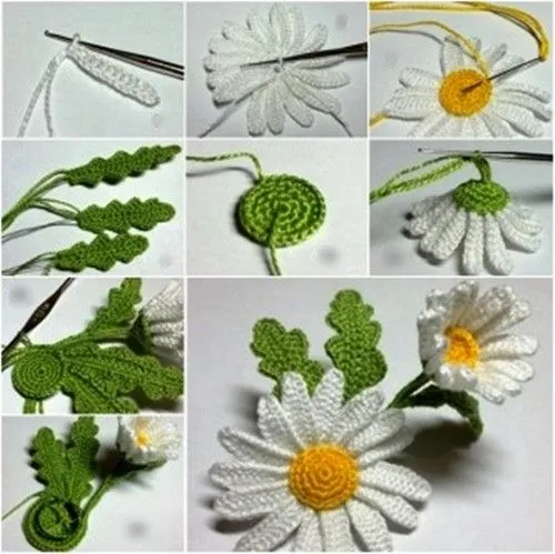 34 Magníficos Patrones de Flores en Crochet - Manualidades Y ...