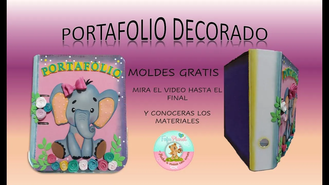 Moldes para decorar carpetas en foami