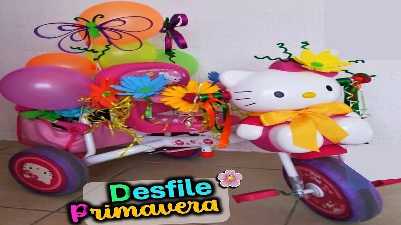 Como decorar una bicicleta con globos