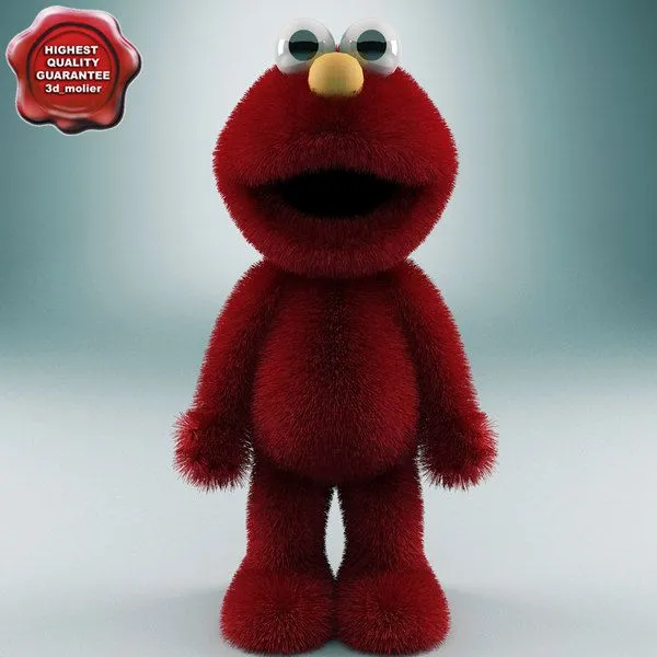 3D elmo Models max 3ds c4d lwo obj