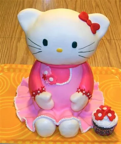 3d Hello Kitty Cake Tutorial - The Head | The Cake Class