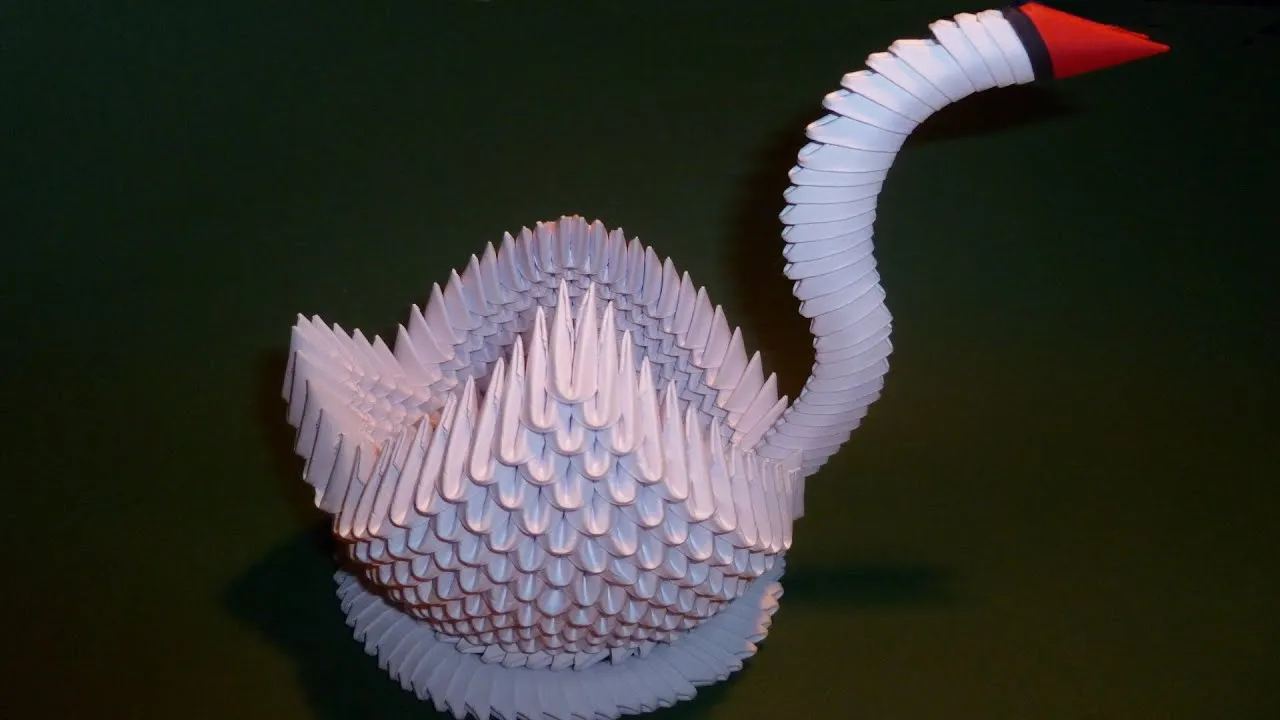 3d Origami Schwan Pictures