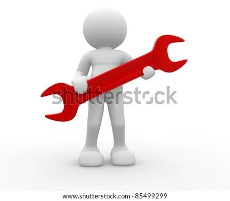 3d People - Human Character With Wrench. 3d Render Illustration ...