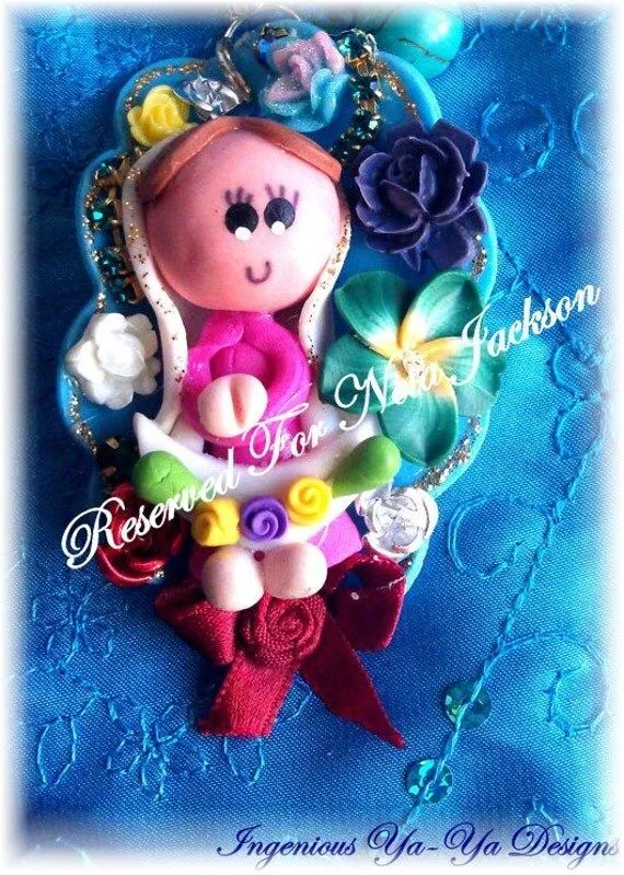 3D Polymer Clay Virgencita Plis Cuidame with by 2INGENIOUS