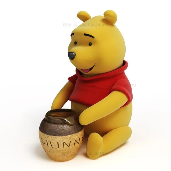 3D pooh Models max 3ds obj fbx c4d