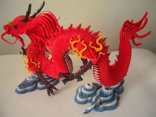 3d Scanner Image: 3d Origami Dragon