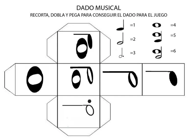 4º Básico - Música - Dado Musical PDF | PDF