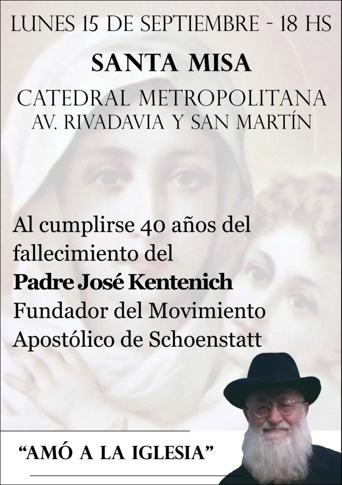 40° Aniversario fallecimiento Padre José Kentenich | Padre José ...