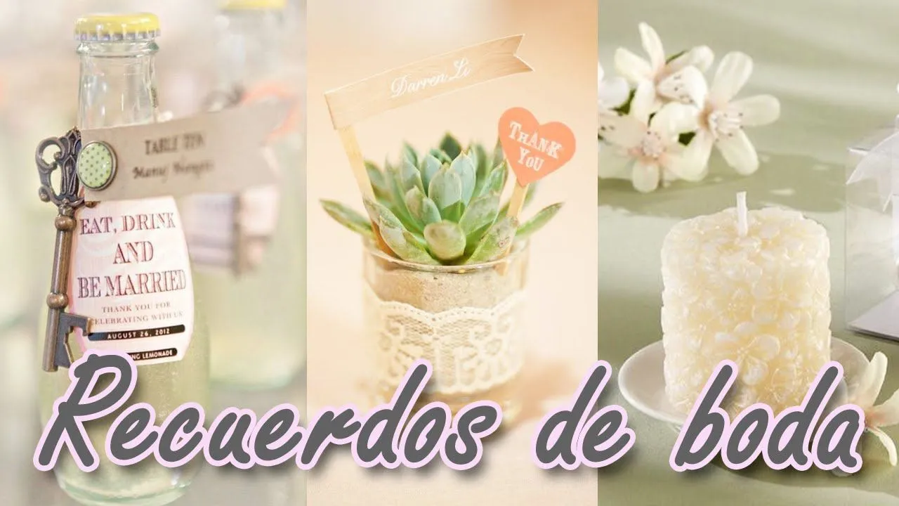 40 ideas de Recuerdos para boda increibles que te van a encantar ...