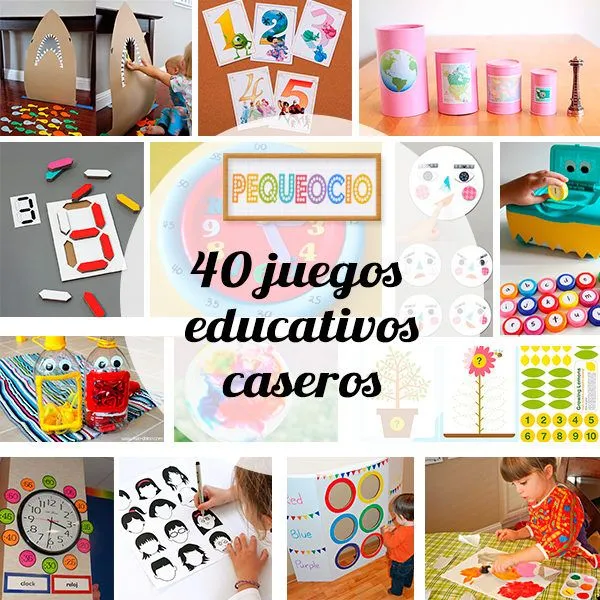 40 juegos educativos caseros - PequeOcio