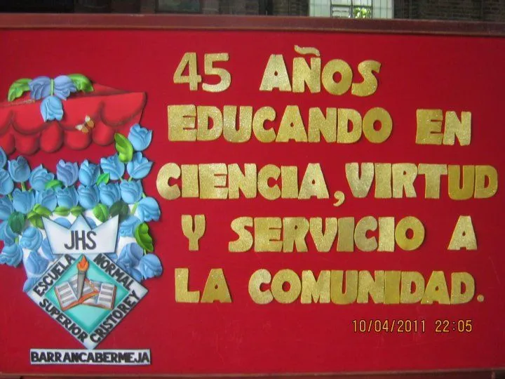 45 años Escuela Normal Superior Cristo Rey | elsarias