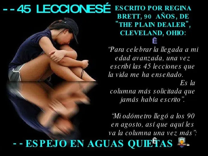 45 lecciones para toda la vida...