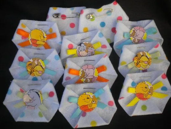 48pc Baby Shower Winnie the Pooh Dirty Diaper por BumBeaCompany