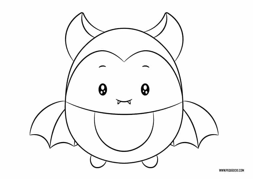 50 dibujos de Halloween para colorear fáciles y divertidos - Pequeocio