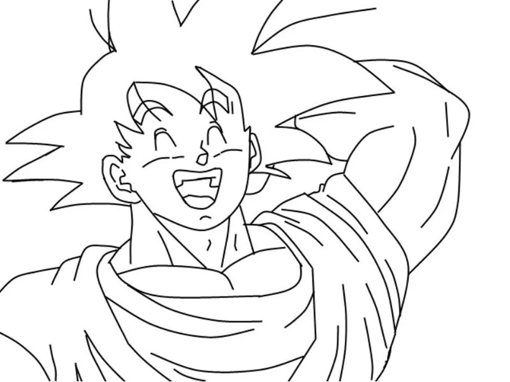 50 imágenes de Goku para Dibujar - Dibujo para Imprimir