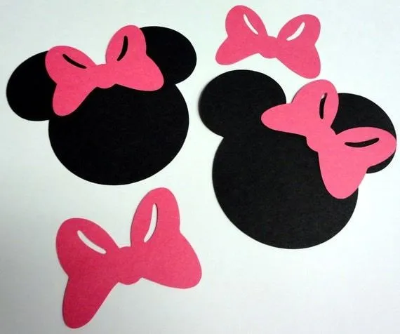 50 5 Minnie Mouse Head Silhouettes Black by StartedByAMouse1928