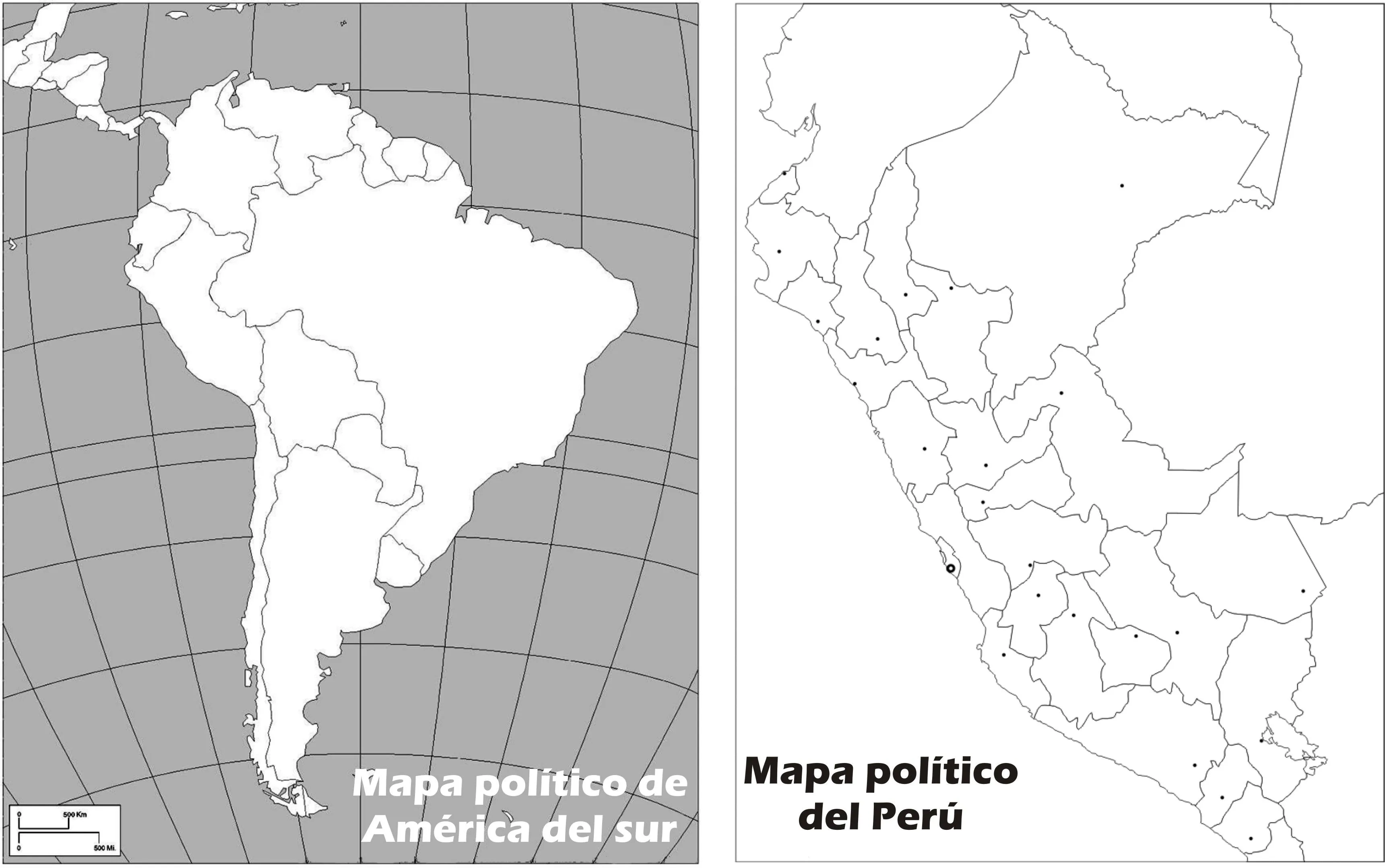 5.1 Mapa político de América del Sur y el Perú | FCC 1 año