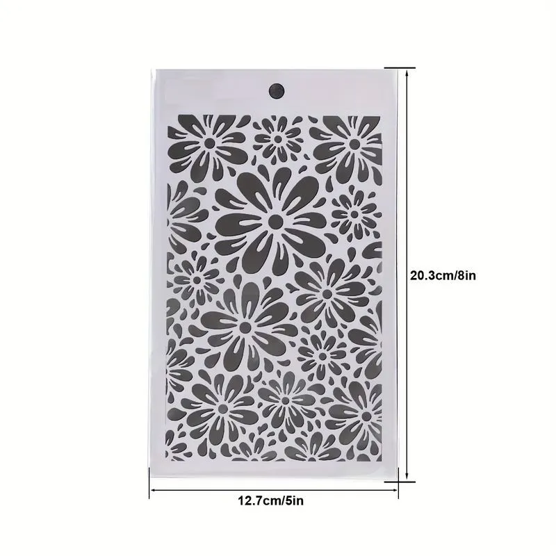 5x8in 1pc Flores De Pétalos Diy Layering Stencils Pintura Scrapbooking  Colorear Relieve Álbum Plantilla Decorativa Decoración Para El Hogar  Muebles De Pared Artesanía - Arte Y Manualidades - Temu Mexico