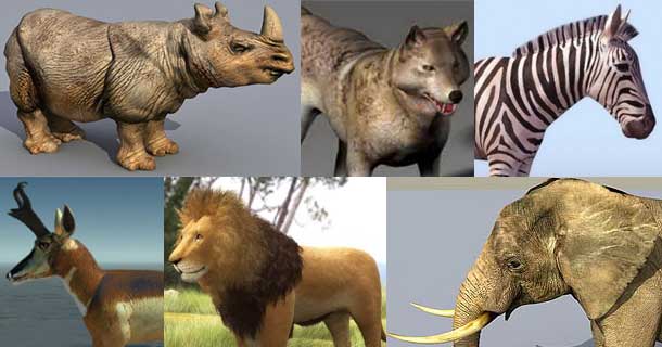 60+ Best Free 3D Animal Models - RockThe3D