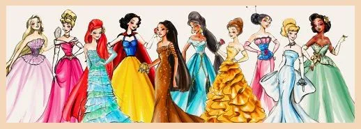 632. Todas las princesas juntas | Rojo mandarina