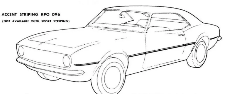 67 camaro Colouring Pages
