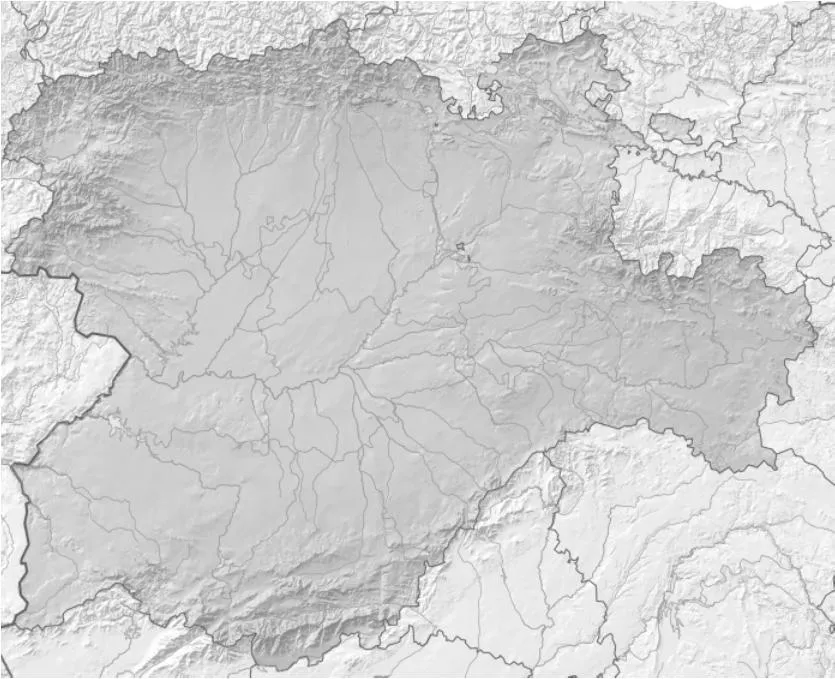 Mapa físico mudo de Castilla y León (Anaya) - Didactalia: material ...