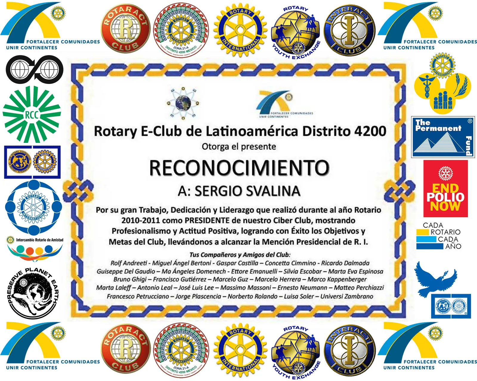 67755 | Rotary E-Club of Latinoamérica | D-4200.: junio 2011