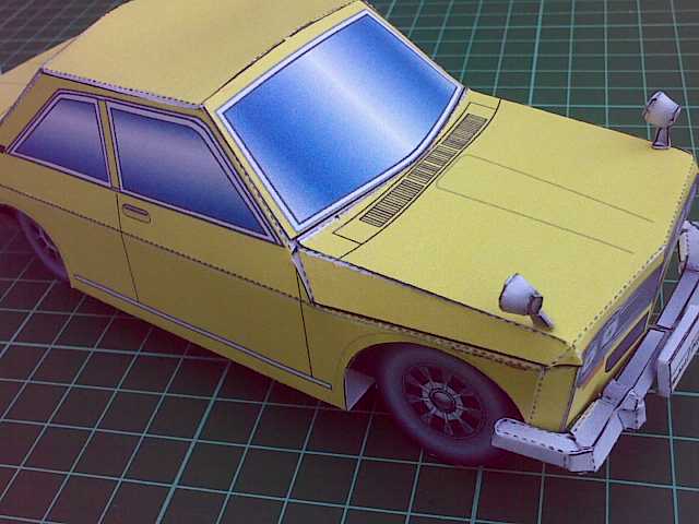 70s Retro Paper Cars - Datsun 510 | Paper World - Mundo Papel