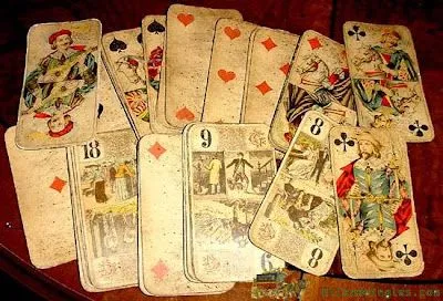 de 78 cartas antiguas de b p grimaud francia 1870 medida de las cartas ...