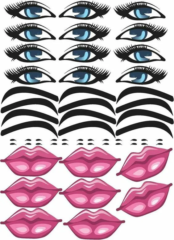 87 ideas de Stikers de ojitos para imprimir | ojos para imprimir, ojos de  muñeca, pintar ojos