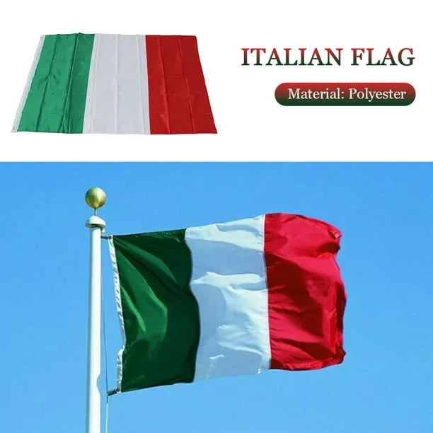 90x150cm Poliéster Verde Blanco Rojo Banderas nacionales italianas Bandera  que agita con la mano Likrtyny 3rj7yn7gb6wp5yv8 | Walmart en línea