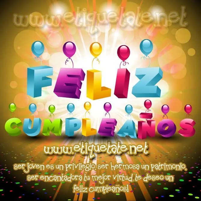 tarjeta de cumpleanos para facebook | tarjetas de feliz cumpleaños ...