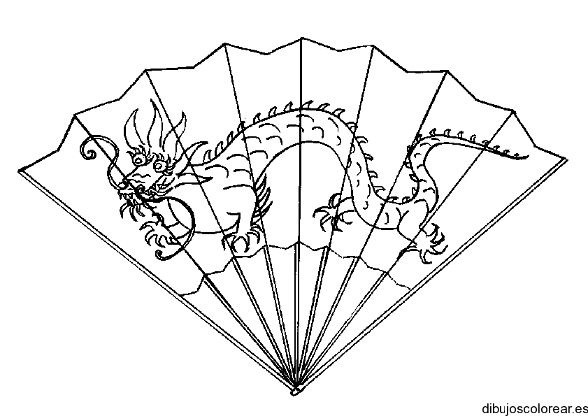 abanicos | Dibujos para Colorear