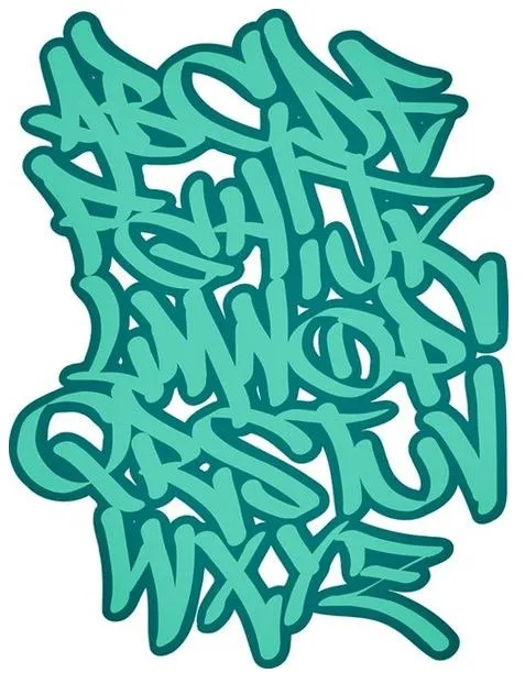 Abecedario de letras de graffitis - Imagui