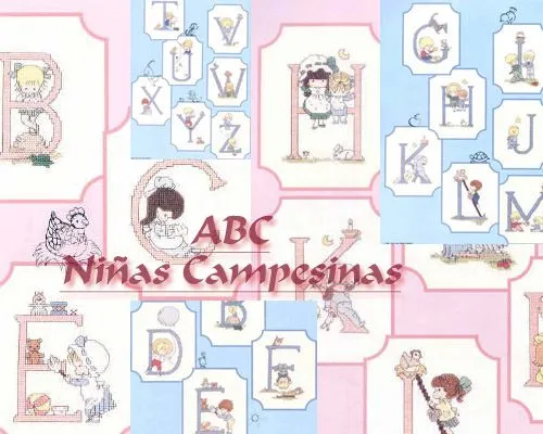 ABC Niñas Campesinas - Hilos para Bordar (DMC, Rosace, Anchor ...