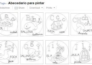 Abecedario para colorear