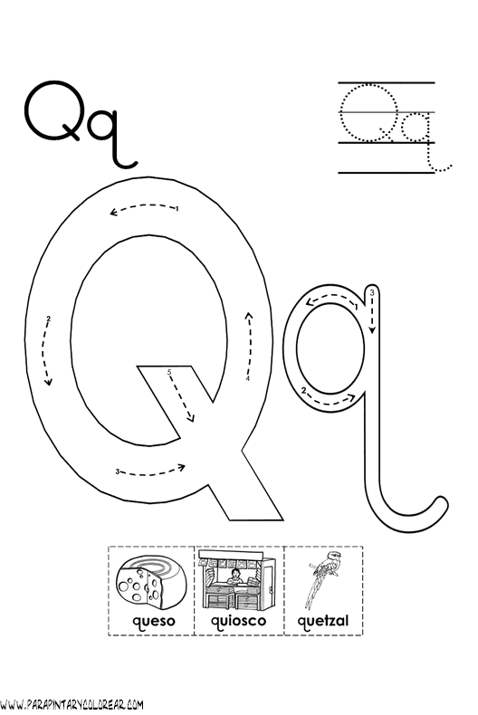 El Abecedario - Dibujos Para Colorear - Ciclo Escolar