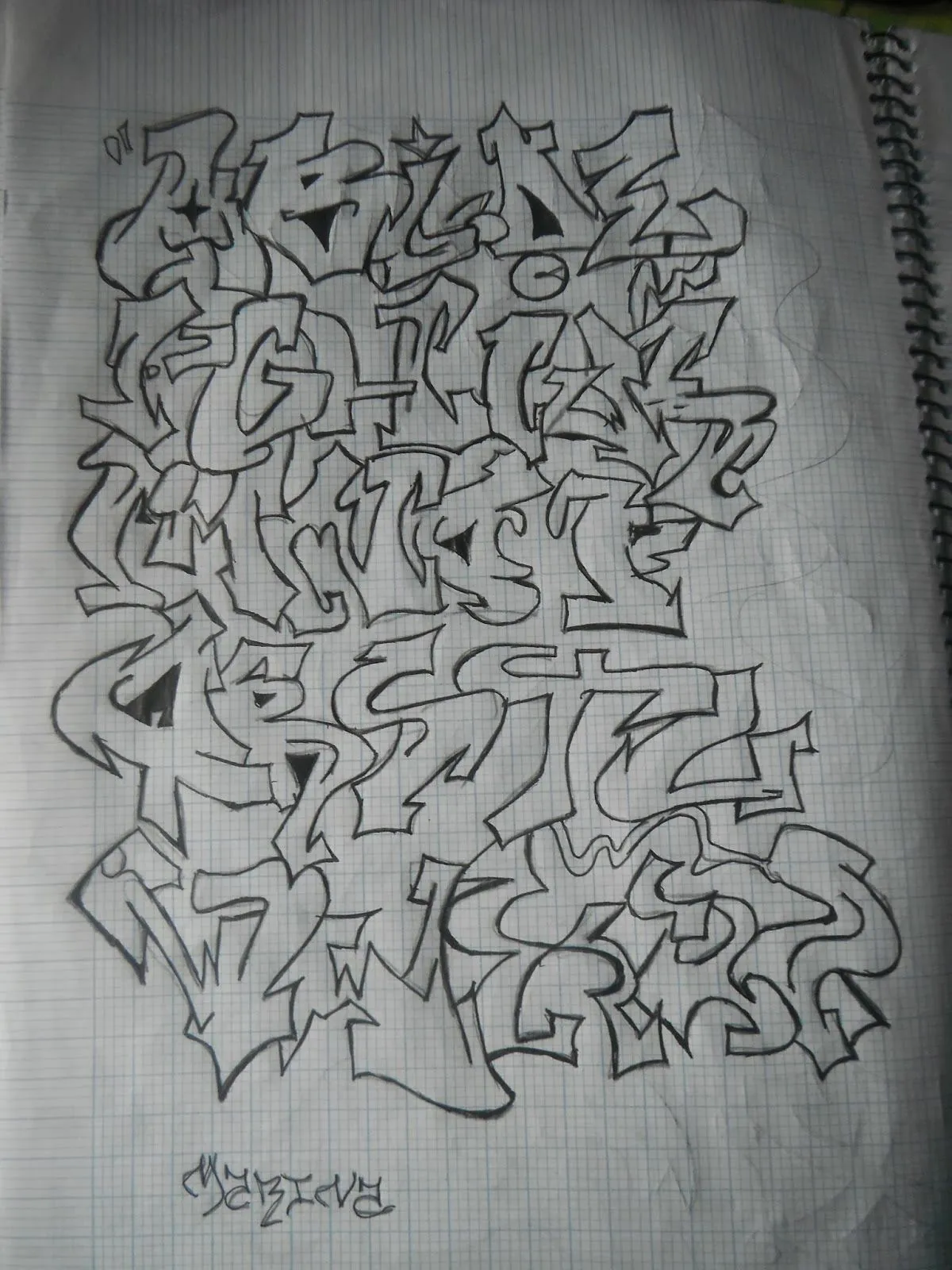Graffiti abecedario 2014 - Imagui