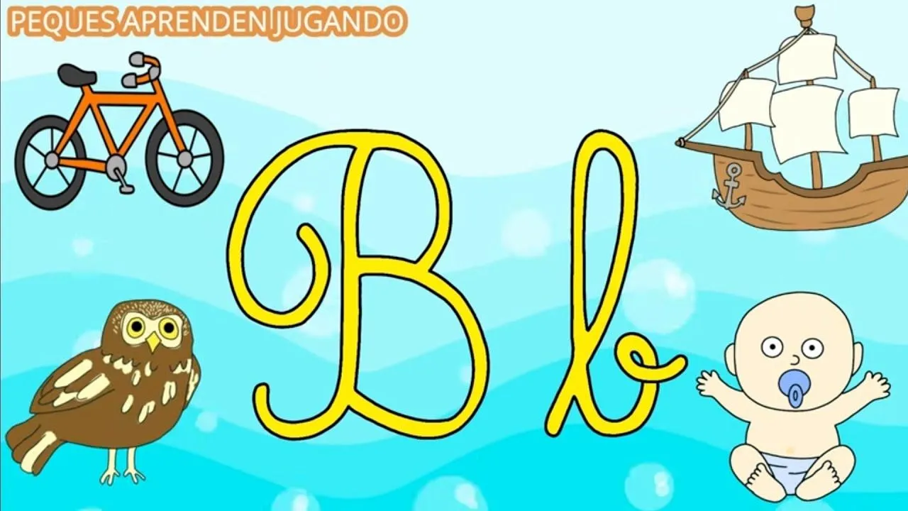 El abecedario en letra cursiva para niños Mayúscula y minúscula Video de  Peques Aprenden Jugando - YouTube