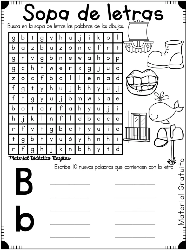 ABECEDARIO SOPA DE LETRAS – Imagenes Educativas