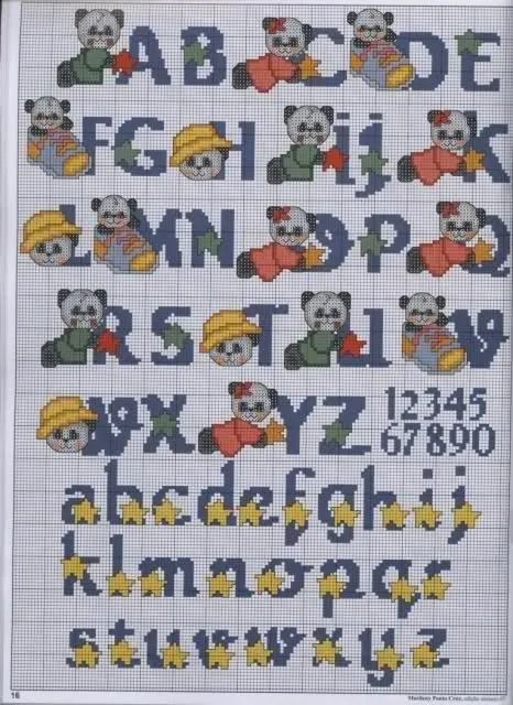 Abecedarios para bebés punto de cruz - Imagui | Punto Cruz | Pinterest