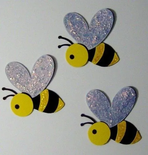 abejas en goma eva. Materiales: • Goma eva amarilla. • Marcador ...