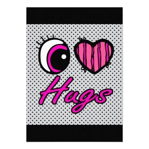 Abrazos del amor del corazón I del ojo de Emo Anuncios de Zazzle.