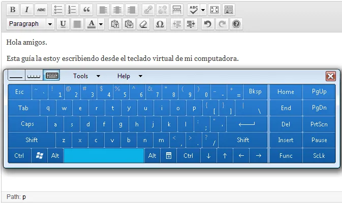 Como abrir el teclado virtual pre instalado en las computadoras ...