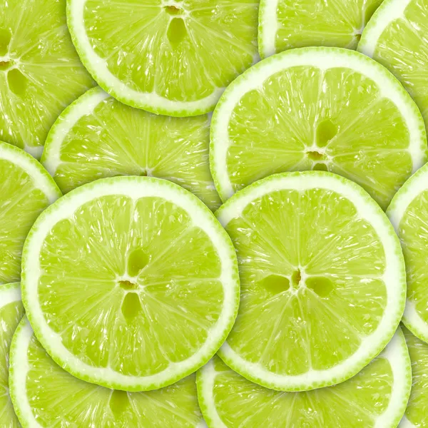 Abstract green background with citrus-fruit of lime slices by boroda ...